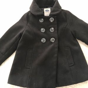 Black Old Navy Peacoat